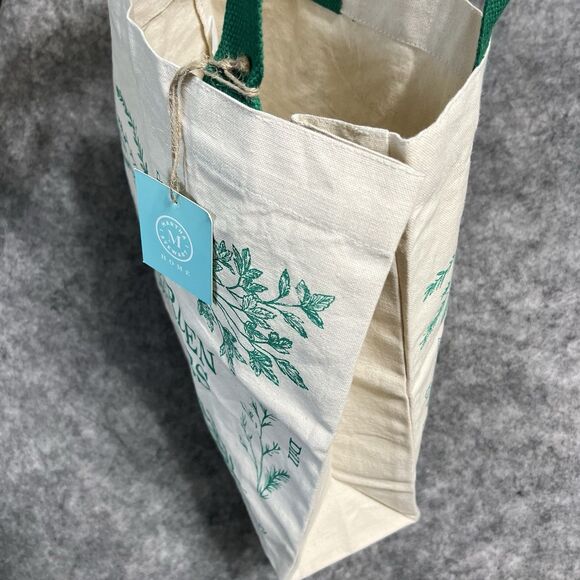 Garden Herbs Cotton Canvas Tote Reusable Tote Bag Martha Stewart 100% Cotton - Picture 3 of 17